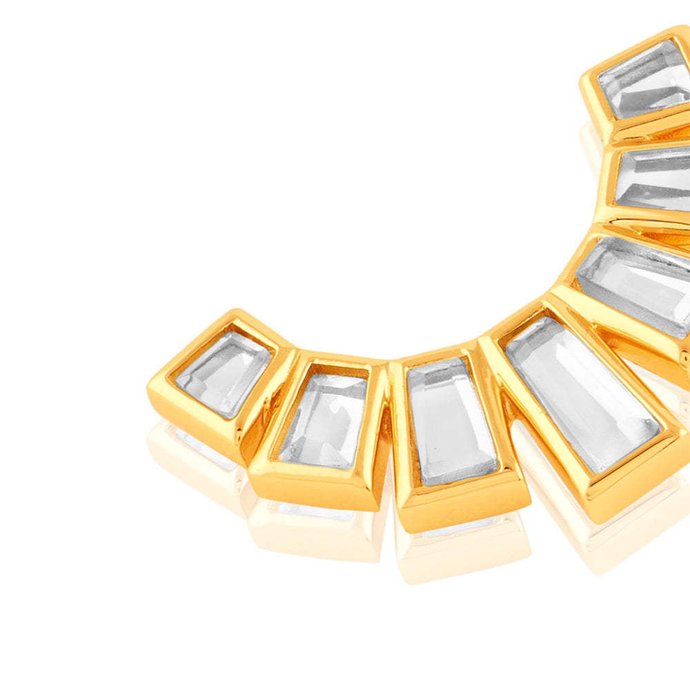 Luz Mirror Studs 