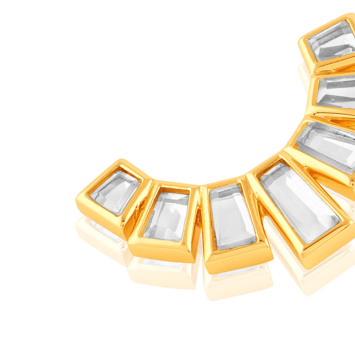 Luz Mirror Studs 
