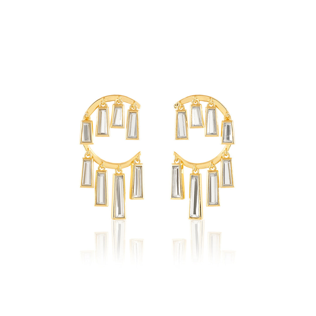 Rosa Mirror Studs 