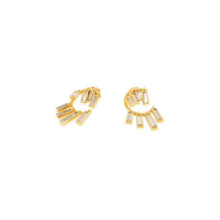 Rosa Mirror Studs 