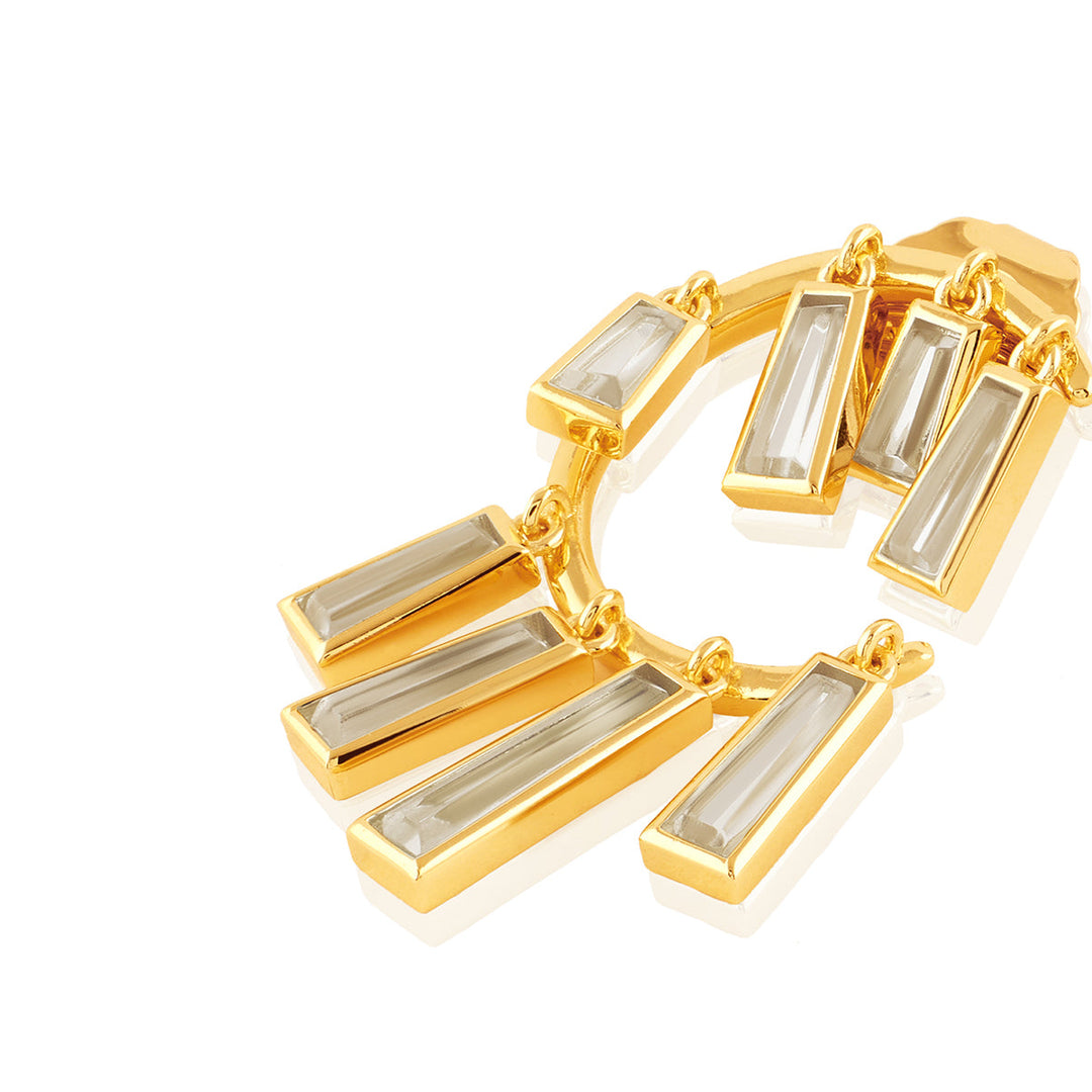 Rosa Mirror Studs 