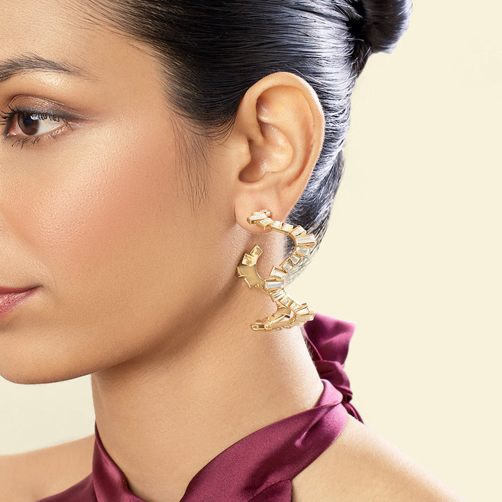Divino Wavy Hoops 