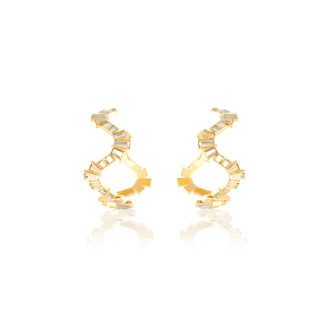 Divino Wavy Hoops 