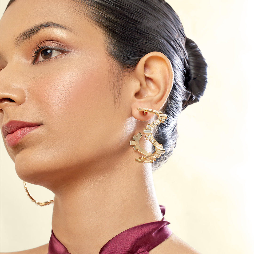Divino Wavy Hoops 