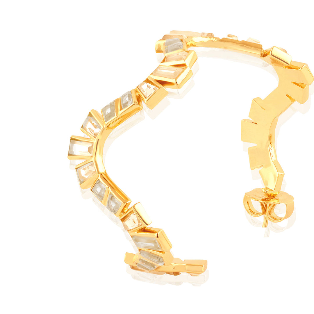 Divino Wavy Hoops 