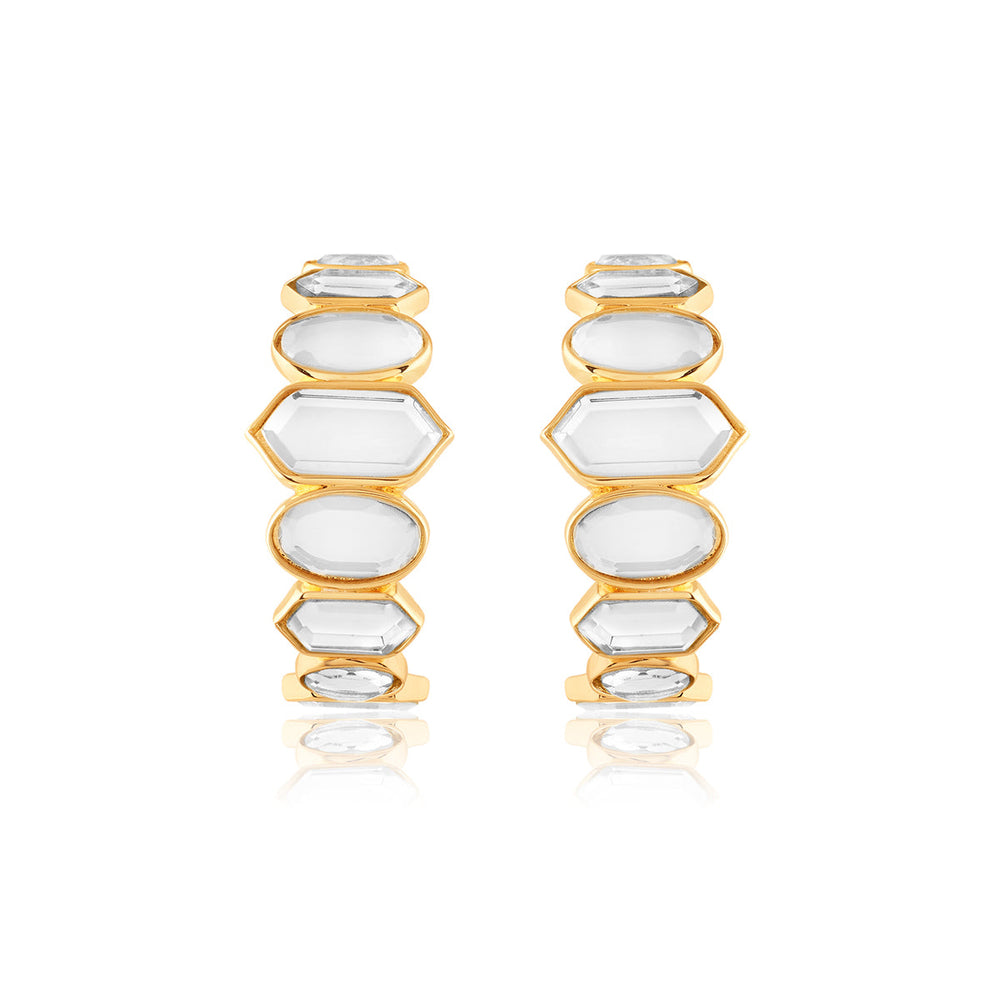 Mosaico Mirror Hoops 