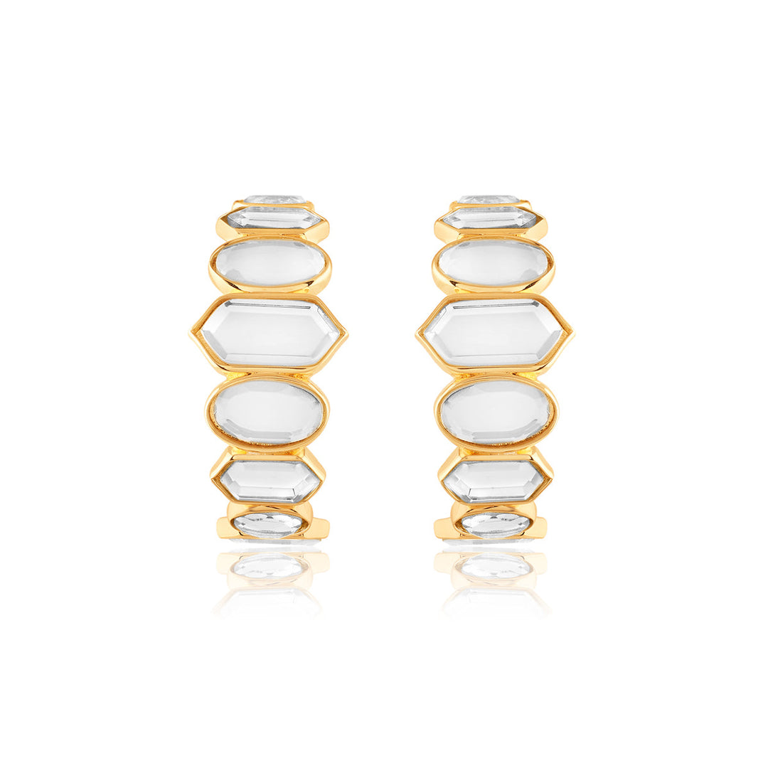 Mosaico Mirror Hoops 