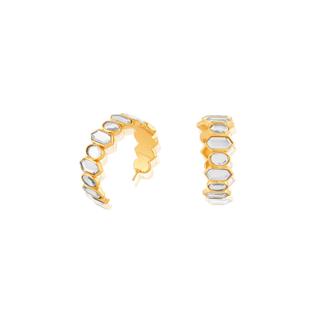 Mosaico Mirror Hoops 