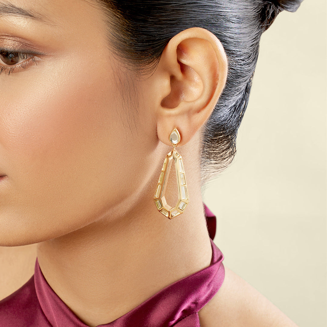 Arco Statement Drop Earrings 