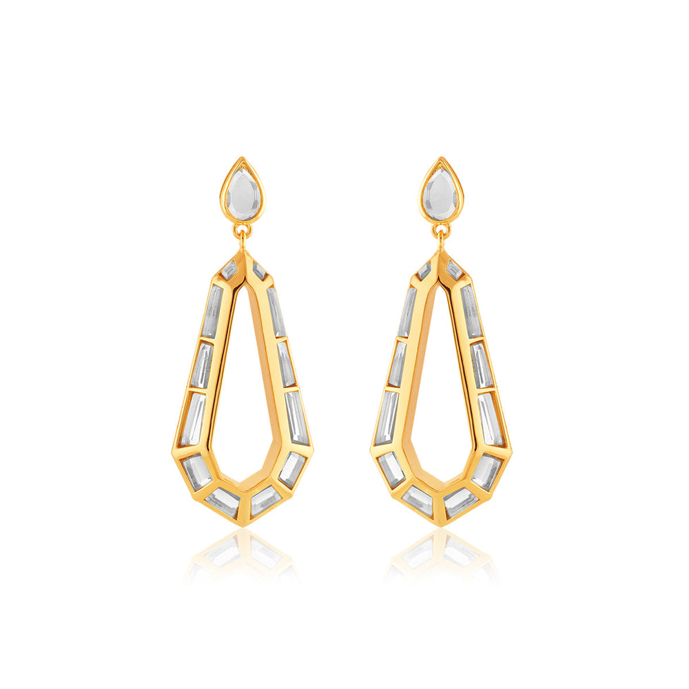 Arco Statement Drop Earrings 