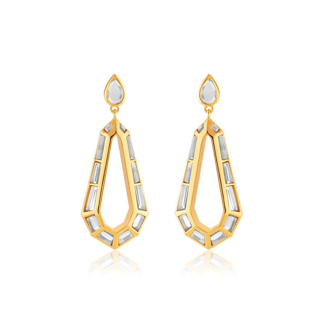 Arco Statement Drop Earrings 