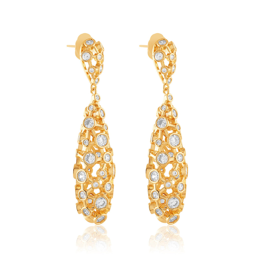 Espelho Long Drop Earrings 