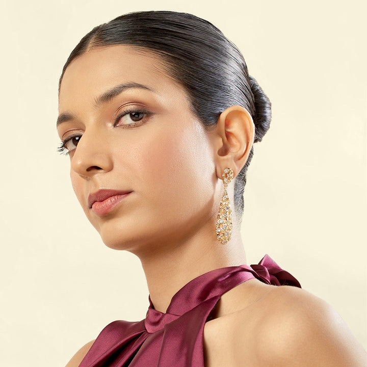Espelho Long Drop Earrings 