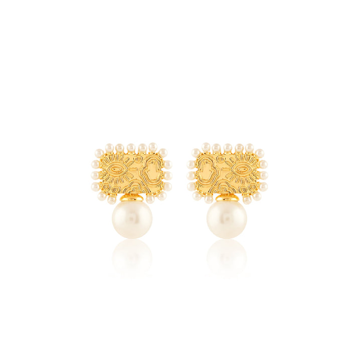 Zenya Pearl Drop Earrings 
