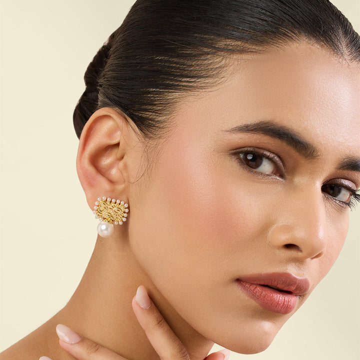 Zenya Pearl Drop Earrings 