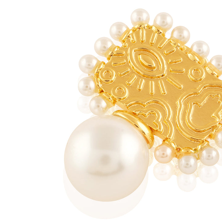 Zenya Pearl Drop Earrings 