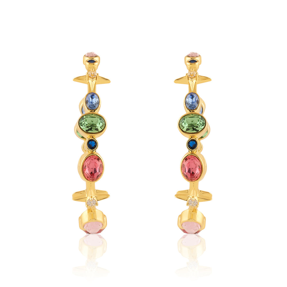 Sunera's Lil Gem Drop Hoops 