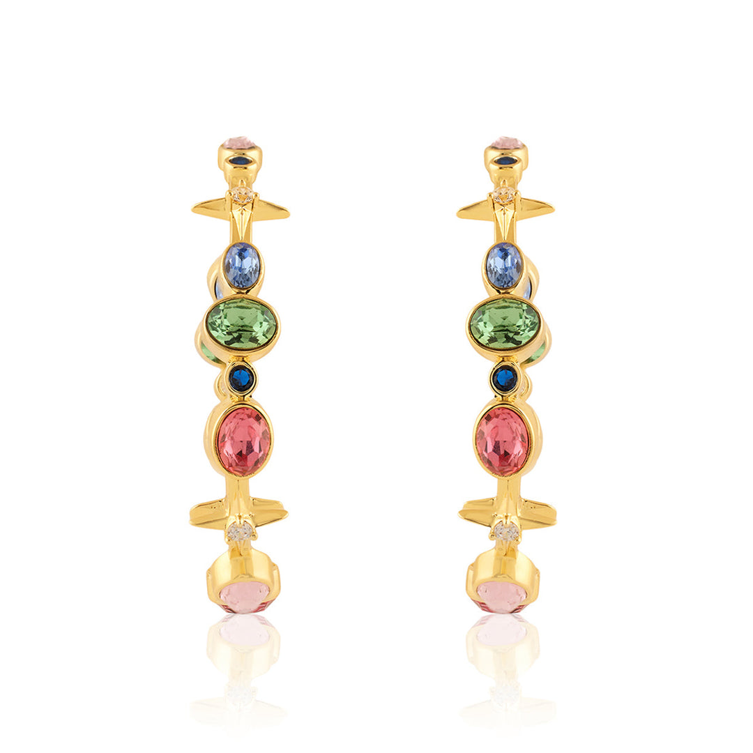 Sunera's Lil Gem Drop Hoops 