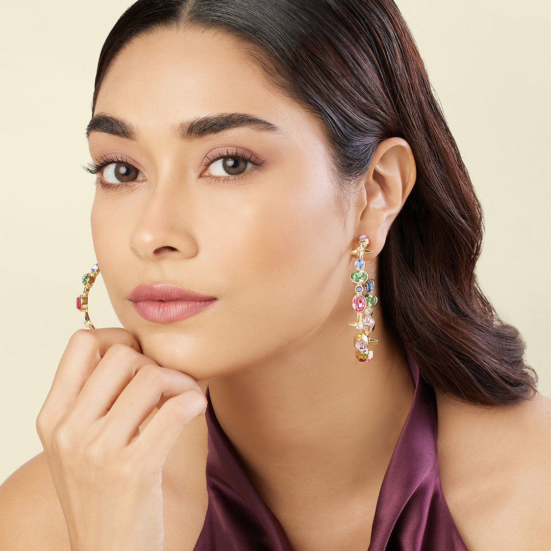 Sunera's Lil Gem Drop Hoops 