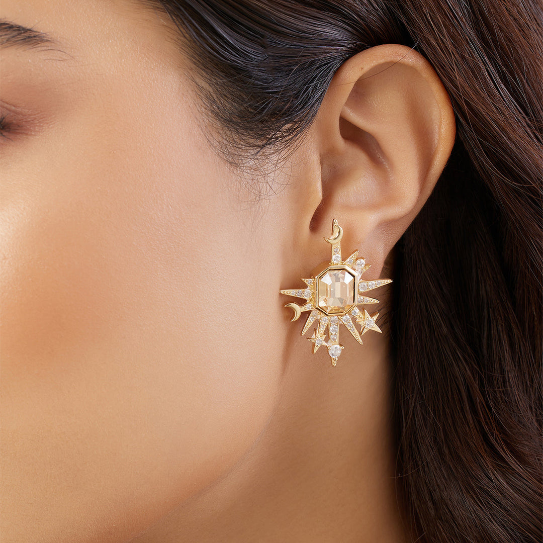 Shikha's Disco Drop Studs 