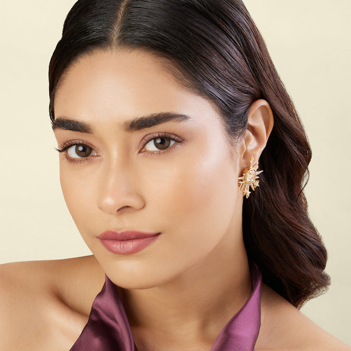 Shikha's Disco Drop Studs 