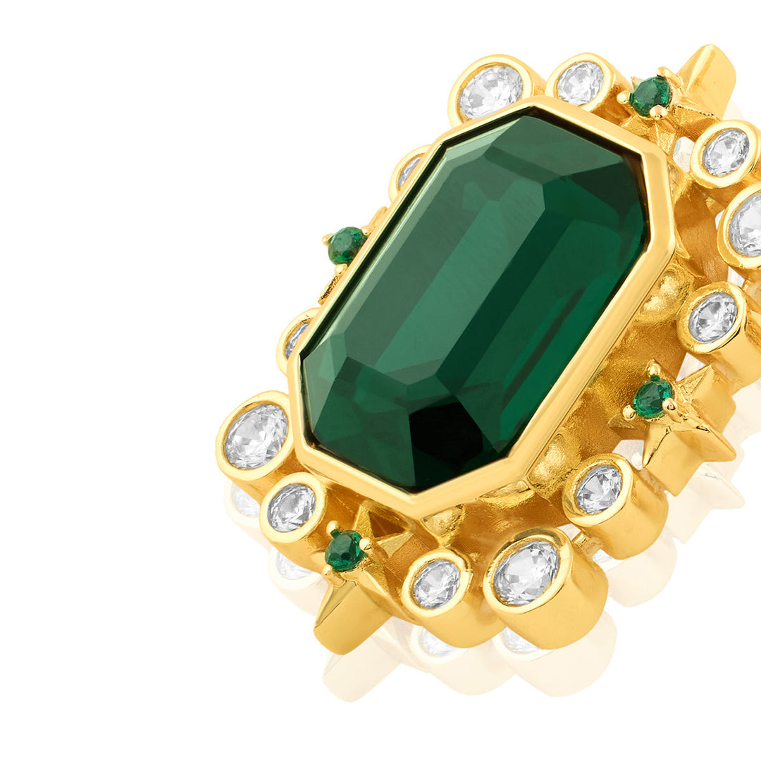 Emerald Twilight Stud Earrings 