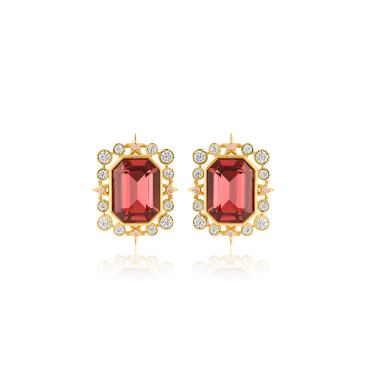 Ruby Twilight Stud Earrings 