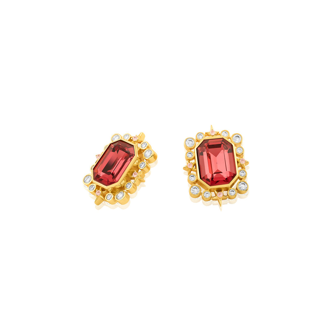 Ruby Twilight Stud Earrings 
