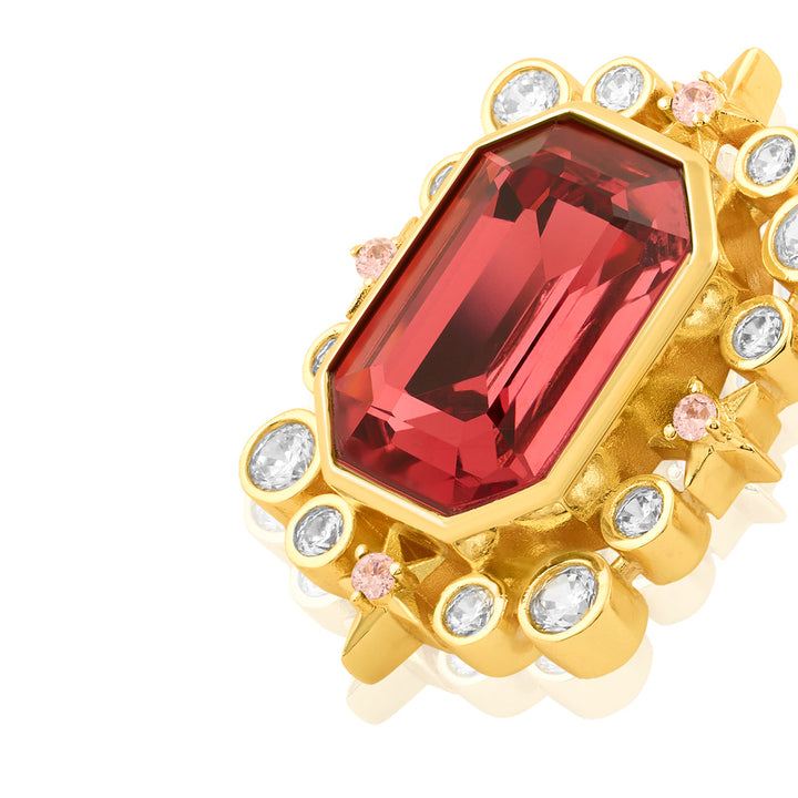 Ruby Twilight Stud Earrings 