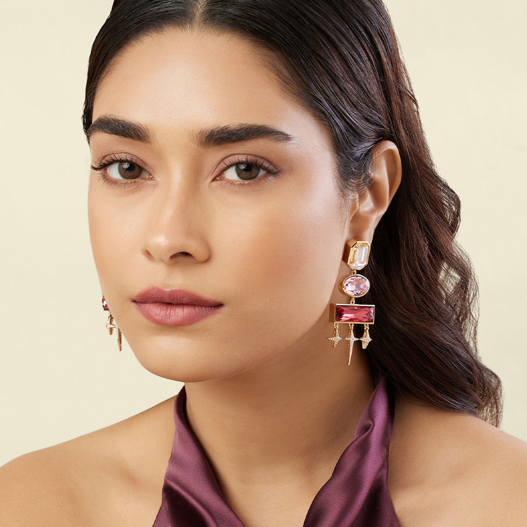 Stardust Pink Danglers