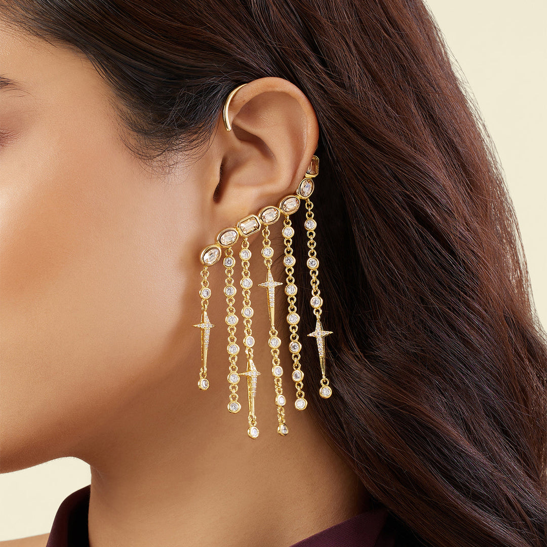 Dhatri's Curtain of Passion Earrings 