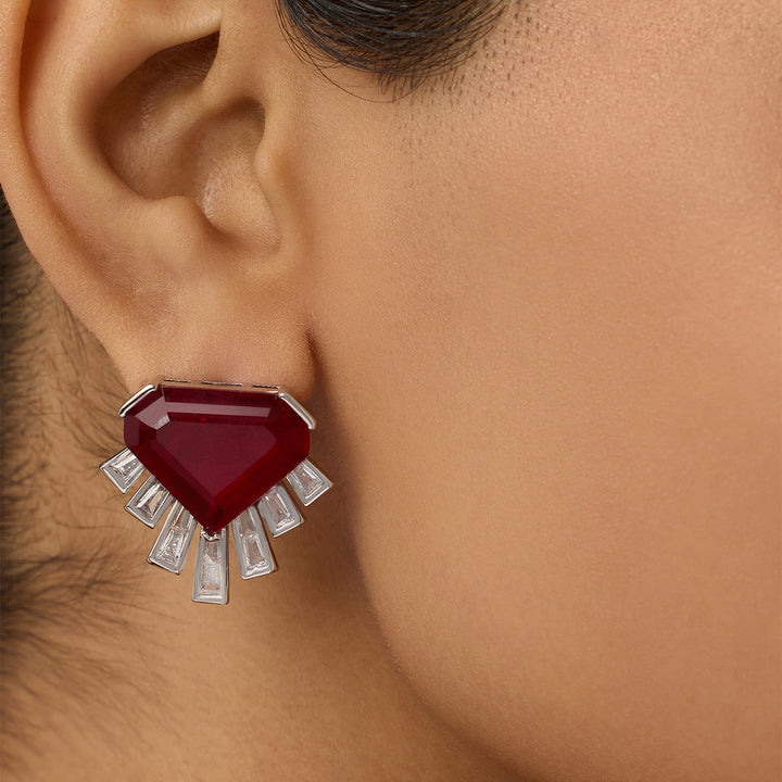 Empire Ruby Studs