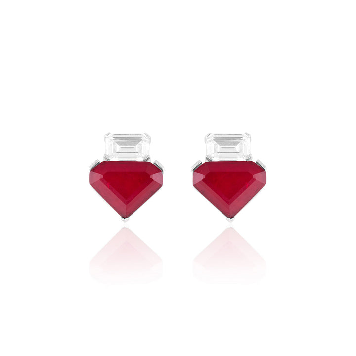 Riviera Ruby Studs