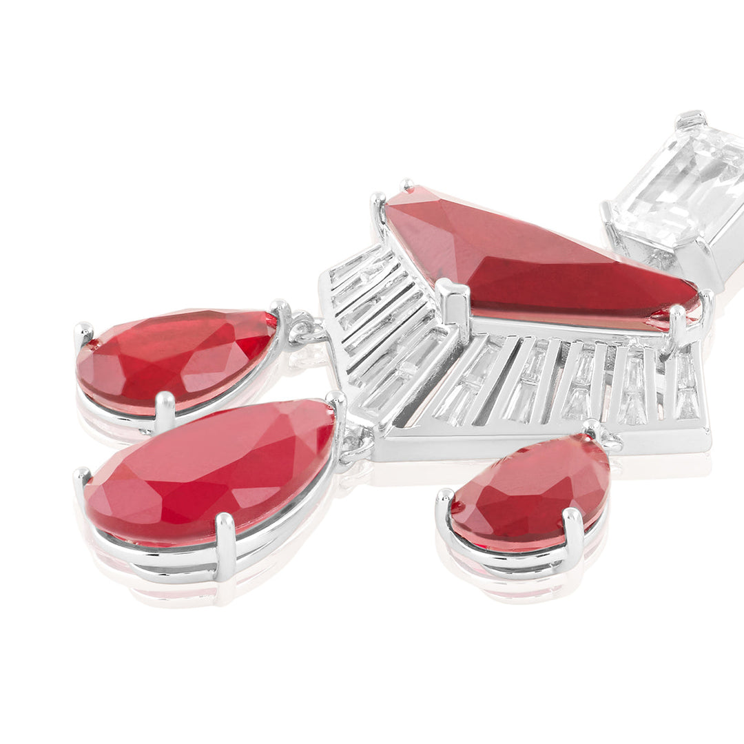 Angulaire Ruby Danglers