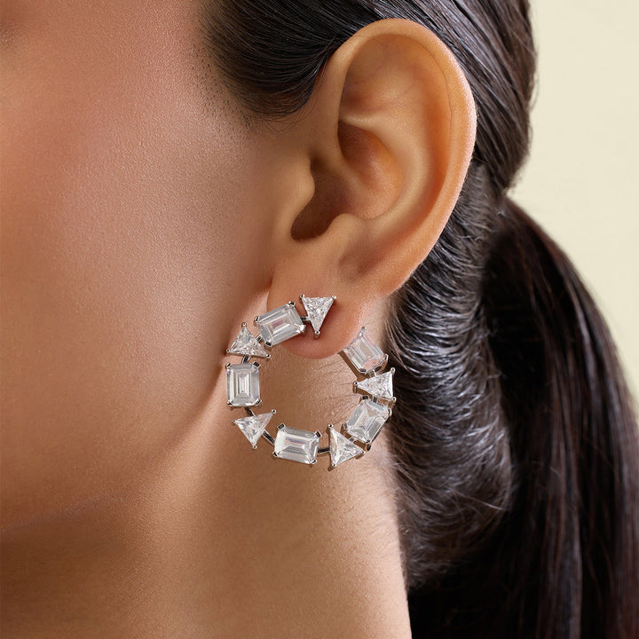 Opaline Front Back Earrings