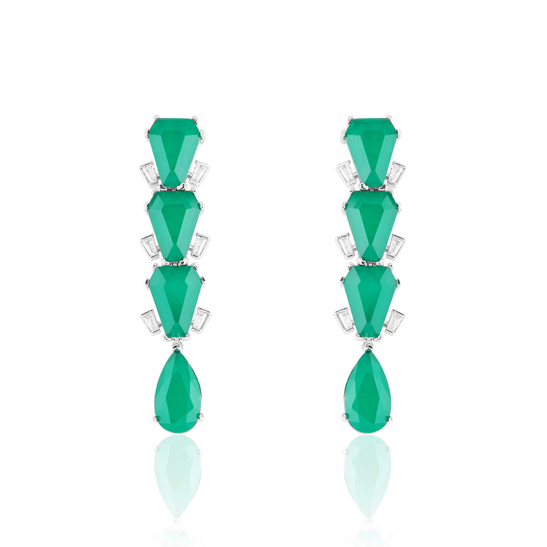 Metropole Emerald Danglers