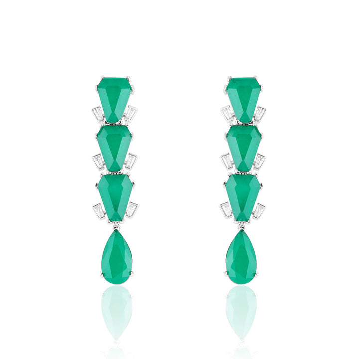Metropole Emerald Danglers