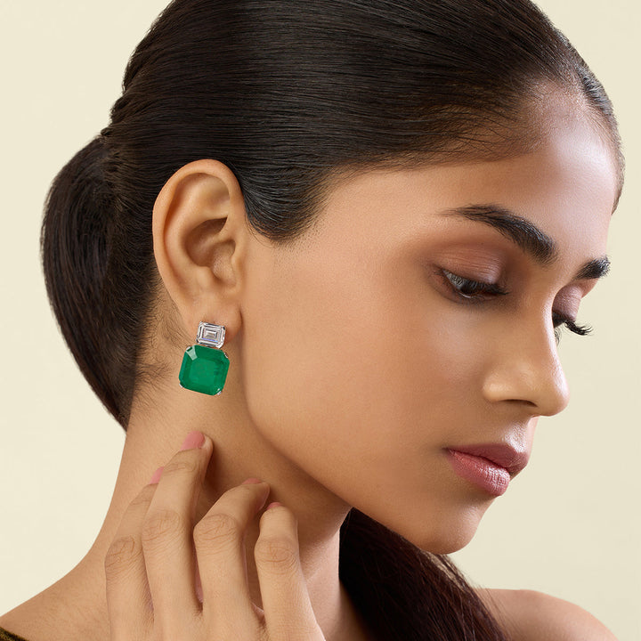 Manhattan Emerald Studs