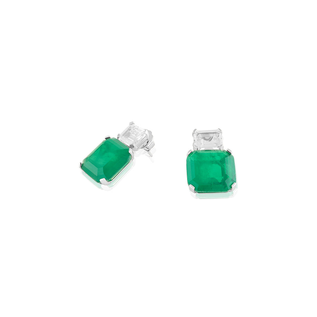 Manhattan Emerald Studs