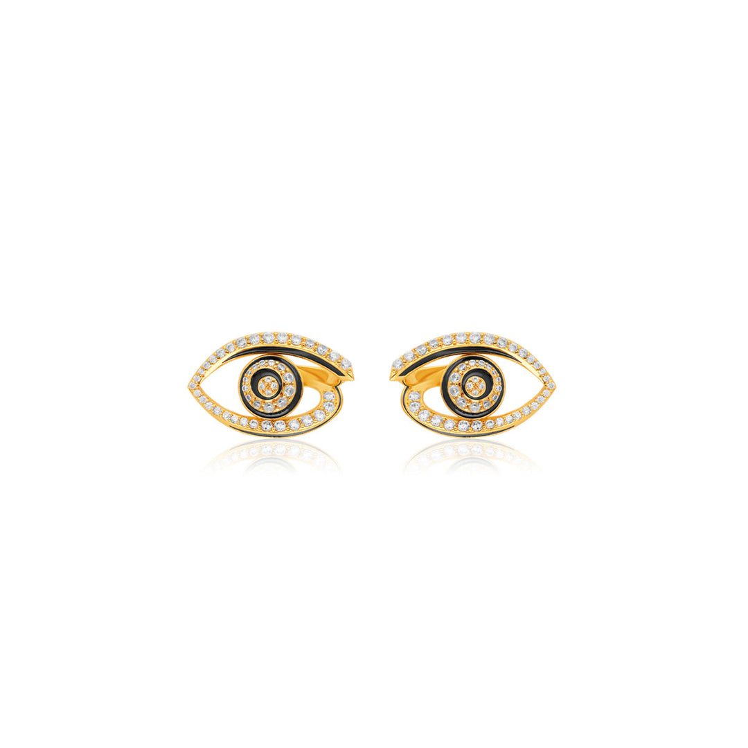 Somnia Eye Studs In 18Kt Gold Plated