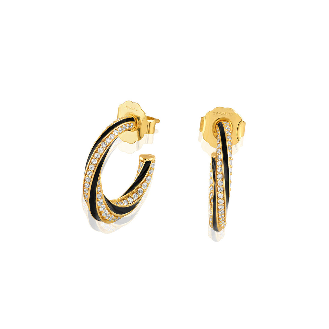 Notura Hoops In 18Kt Gold Plated