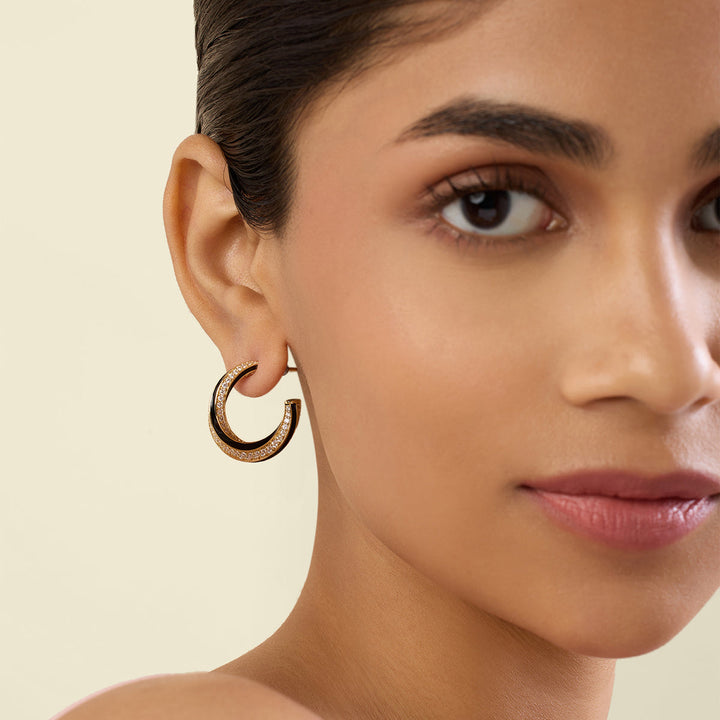 Notura Hoops In 18Kt Gold Plated