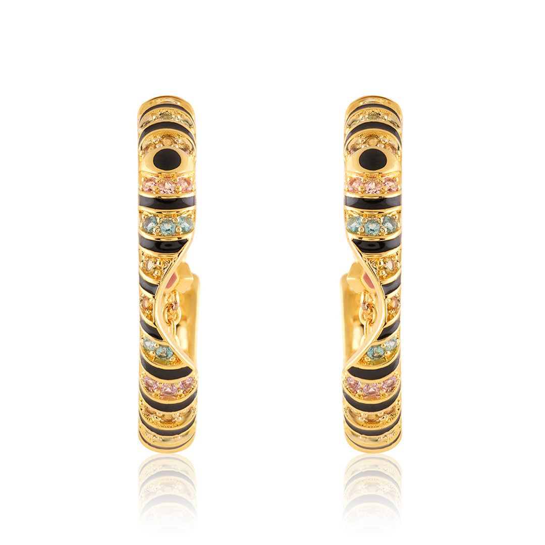 Illusia Statement Earrings In 18Kt Gold Plated