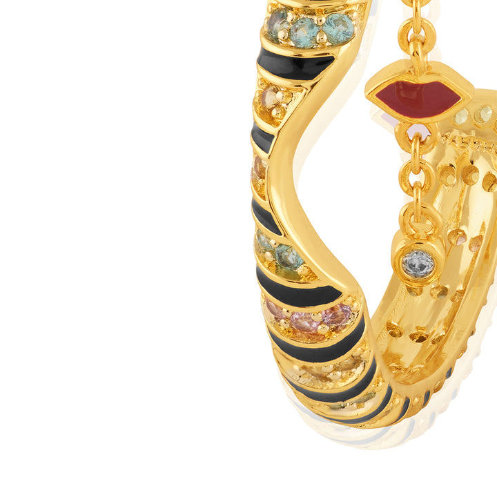 Illusia Statement Earrings In 18Kt Gold Plated