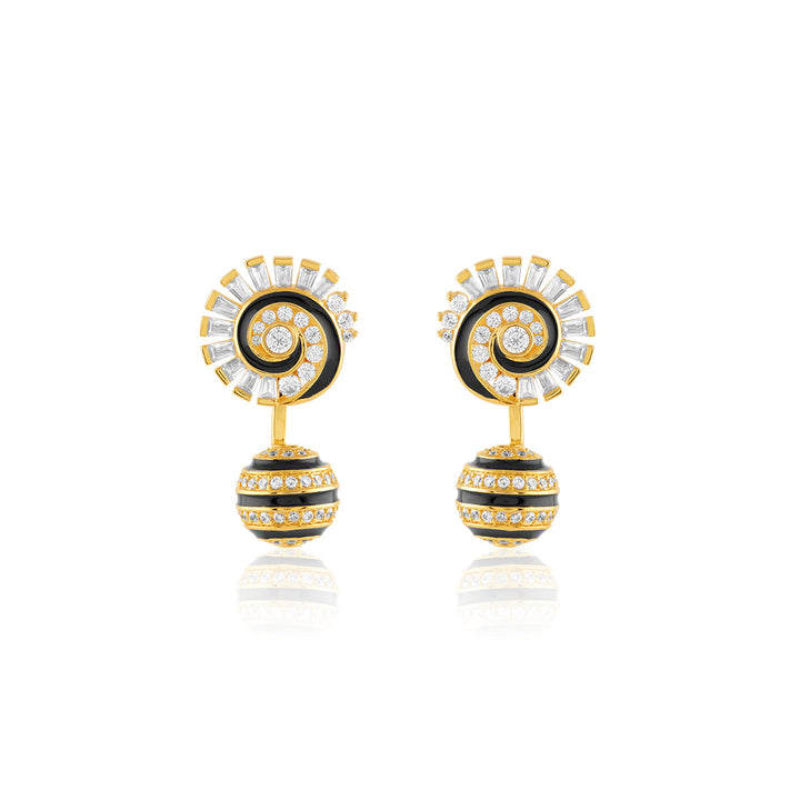 Fridae Danglers In 18Kt Gold Plated