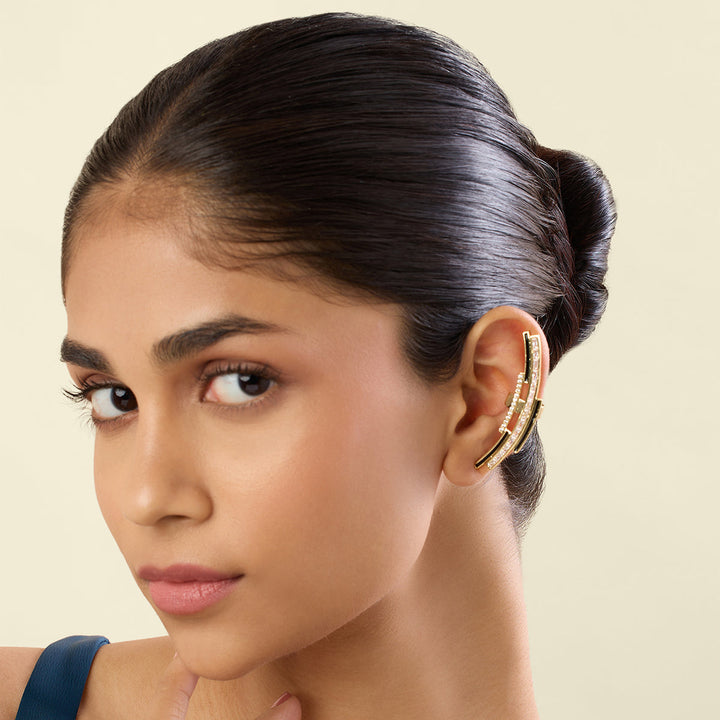 Mirova Ear Cuffs In 18Kt Gold Plated