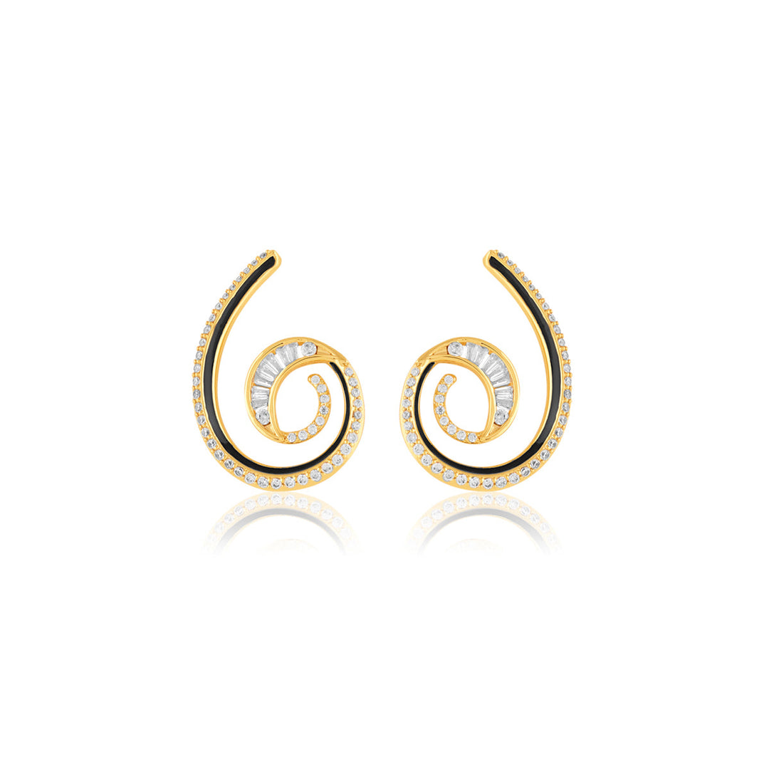Surra Statement Hoops In 18Kt Gold Plated