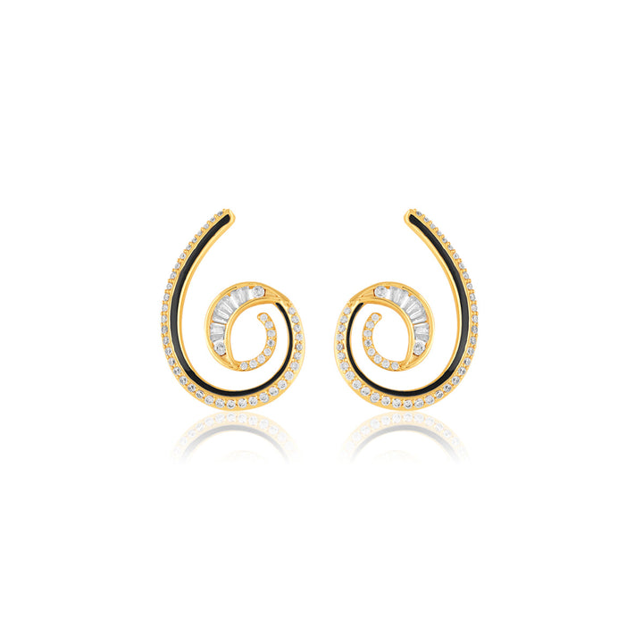 Surra Statement Hoops In 18Kt Gold Plated