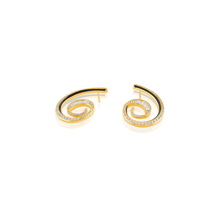 Surra Statement Hoops In 18Kt Gold Plated
