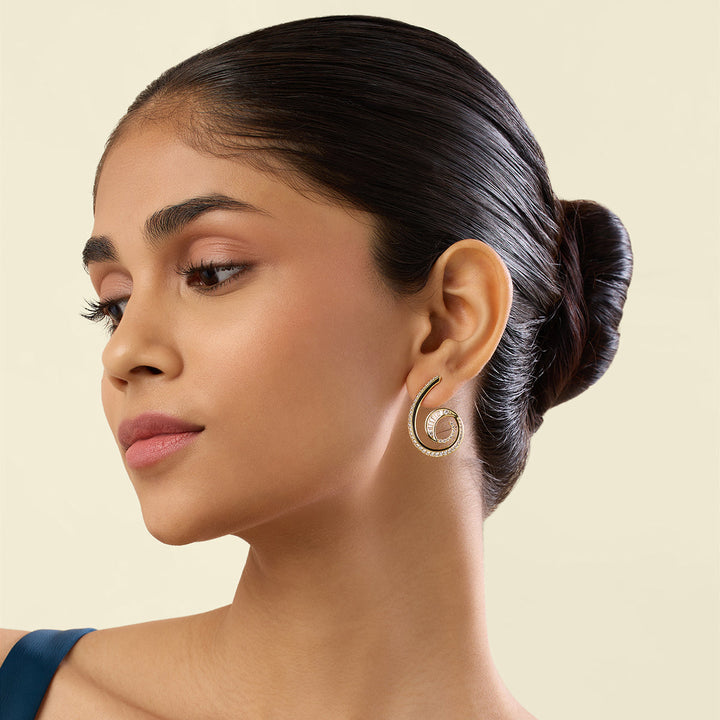 Surra Statement Hoops In 18Kt Gold Plated